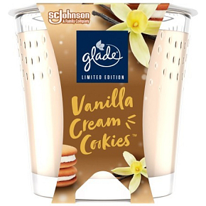 Glade świeca zapachowa Maxi Vanilla Cream Cookies, 204 g