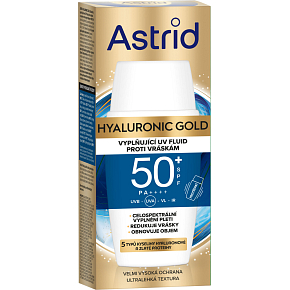 Astrid Hyaluronic Gold dzienny płyn do twarzy SPF 50, 50 ml