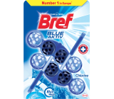 Bref WC Blue Aktiv Chlorine, blok WC w kulkach, barwi wodę na niebieski odcień 2 × 50 g