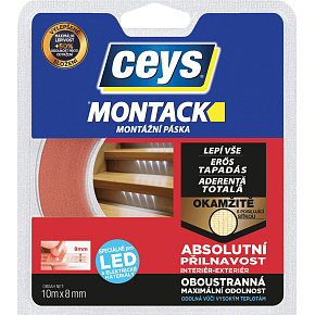 Ceys Montack taśma montażowa do kabli LED, 18 mm × 10 m