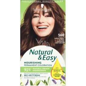 Schwarzkopf Natural & Easy barva na vlasy 560 Světle hnědý kašmír