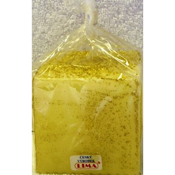 Lima Aromatická spirála vonná svíčka slonová kost krychle 65 x 65 mm 1 kus