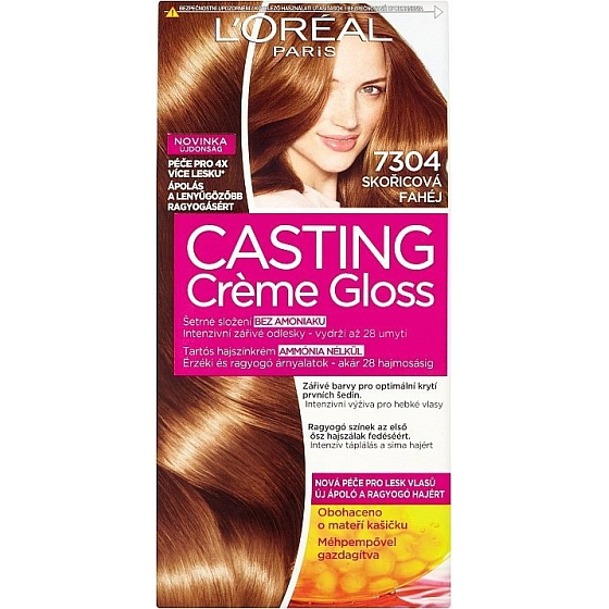 Loreal Paris Casting Creme Gloss barva na vlasy 7304 skořicová