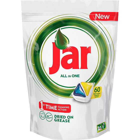 Jar All in One Lemon kapsle do myčky nádobí 60 kusů