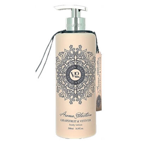 Vivian Gray Aroma Selection Grapefruit & Vetiver luksusowe kremowe mleko do ciała z dozownikiem 500 ml