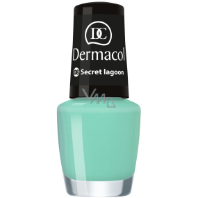 Dermacol Nail Polish Mini Summer Collection lak na nehty 08 Secret Lagoon 5 ml Dermacol Nail Polish Mini Summer Collection lak na nehty 08 Secret Lagoon 5 ml