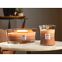 WoodWick Trilogy Golden Treats - Zlaté lahůdky vonná svíčka s dřevěným knotem a víčkem sklo střední 275 g