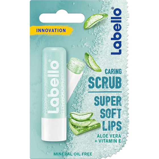 Labello Aloe Vera pečující peeling na rty 5,5 ml