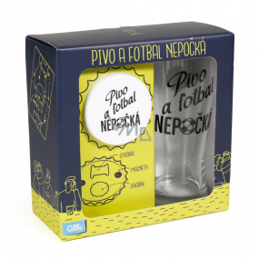 Albi Můj bar Sada půllitr s otvírákem Pivo a fotbal nepočká 500 ml