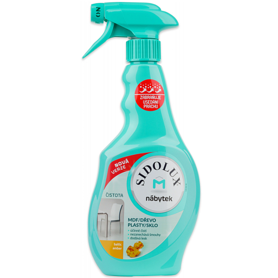 Sidolux M nábytek Baltic Amber sprej proti prachu rozprašovač 400 ml