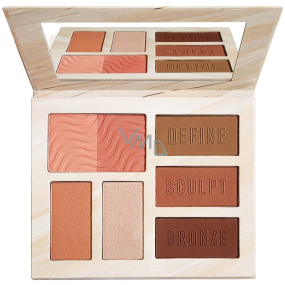 Sunkissed Contour Pro paletka bronzerů, rozjasňovačů a tvářenek 21,1 g