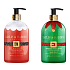 Baylis & Harding Skřítek Zmrzlé jmelí sváteční tekuté mýdlo dávkovač 500 ml + Santa Zmrzlé brusinky sváteční tekuté mýdlo dávkovač 500 ml, kosmetická sada