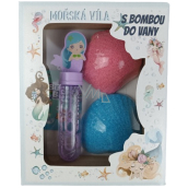 Bohemia Gifts Męska kula do kąpieli 2 x 50 g + bańka mydlana 30 ml, zestaw kosmetyczny dla dzieci