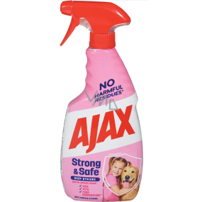 Ajax Strong & Safe Uniwersalny środek czyszczący w sprayu z aromatem imbiru i yuzu 500 ml Ajax Strong & Safe Uniwersalny środek czyszczący w sprayu z aromatem imbiru i yuzu 500 ml