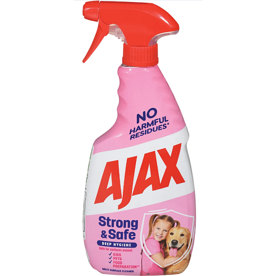 Ajax Strong & Safe Uniwersalny środek czyszczący w sprayu z aromatem imbiru i yuzu 500 ml