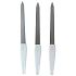 Pilnik do paznokci metalowy dwustronny 15 cm 3 sztuki