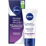 Nivea Essential Zklidňující noční krém pro citlivou pleť 50 ml