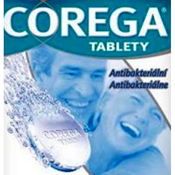 Corega Tabs Antibakteriální 3min čisticí tablety na zubní náhrady 1 kus