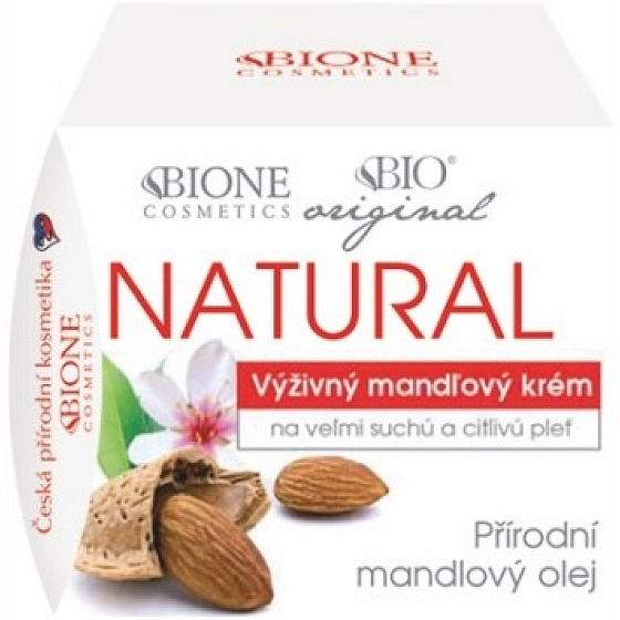 Bione Cosmetics Migdałowy oryginalny naturalny odżywczy krem do twarzy bardzo sucha i wrażliwa skóra 51 ml