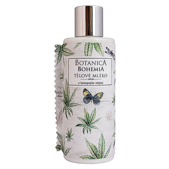Bohemia Gifts Botanica Olej konopny mleczko do ciała dla wszystkich typów skóry 200 ml
