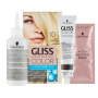 Schwarzkopf Gliss Color barva na vlasy 10-2 Přirozená chladná blond 2 x 60 ml