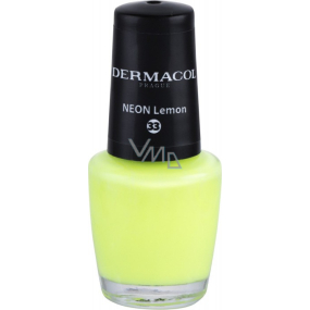 Dermacol Neon Nail Polish Neonový lak na nehty 33 Neon Lemon 5 ml