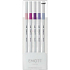 Uni Mitsubishi Emott Fine Liner zestaw 07 Floral 5 sztuk 0,4 mm