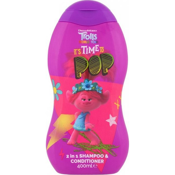 Trollowy World Tour 2w1 szampon i odżywka dla dzieci 400 ml