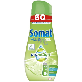 Somat All in 1 Pronature gel do myčky nádobí s přírodními látkami 60 dávek 1080 ml