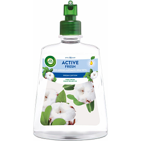 Air Wick Active Fresh nápň do difuzéru wodne bazy, świeża bawełna, 228 ml