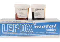 Lepox Metal Hobby dvousložkový epoxidový tmel 100 g + 50g