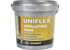 Uniflex olejový sklenářský tmel, přetíratelný, 6 kg
