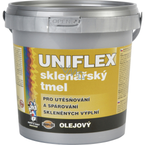 Uniflex olejový sklenářský tmel, přetíratelný, 6 kg Uniflex olejový sklenářský tmel, přetíratelný, 6 kg