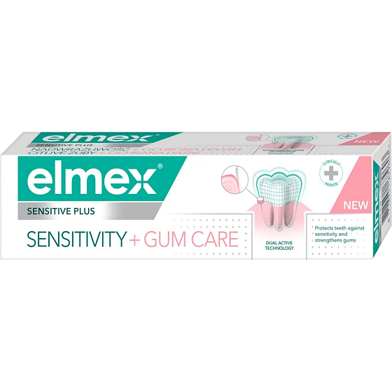 Elmex Sensitive Plus Sensitivity + Gum Care pasta do zębów 75 ml