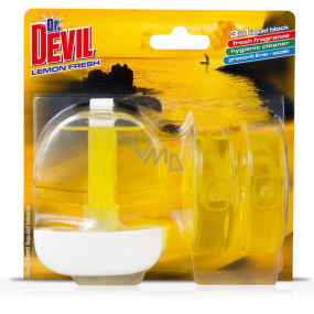 Dr. Devil Lemon Fresh 3w1 Zawieszenie do WC 3 x 55 ml Dr. Devil Lemon Fresh 3w1 Zawieszenie do WC 3 x 55 ml
