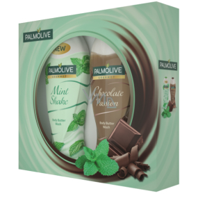 Palmolive Mint Shake sprchový gel 250 ml + Chocholate sprchový gel 250 ml, kosmetická sada