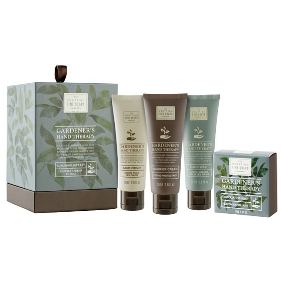Scottish Fine Soaps krém na ruce 75 ml + ochranný krém 75 ml + mycí gel na ruce 75 ml + jemné peelingové mýdlo 40 g, Péče o ruce kosmetická sada