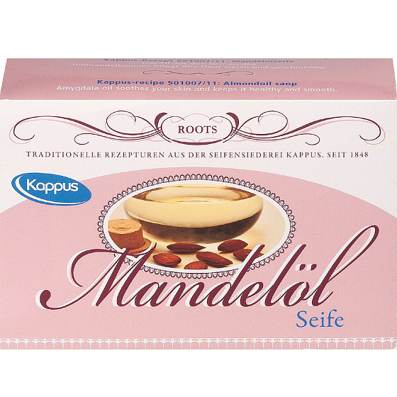 Kappus Roots Almondoil toaletní pečující mýdlo s mandlovým olejem 100 g