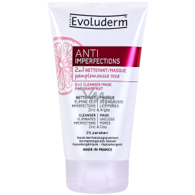 Evoluderm Anti Imperfection 2v1 čisticí gel - maska pro pleť se sklony k akné 150 ml