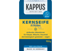 Kappus Kernseife Citron univerzální tvrdé přírodní mýdlo vyrobeno z přírodních látek 150 g