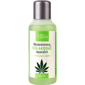 Valea Olej konopny bezacetonowy regenerujący zmywacz 100 ml