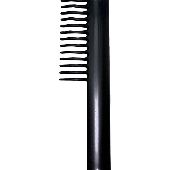 Hřeben plastový s rukojetí 19,5 cm černý