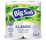 Big Soft Classic 2-warstwowe ręczniki papierowe do kuchni, 2× 51 kawałków, 2 rolki