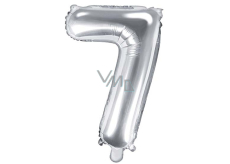 Ditipo Balonik foliowy numer 7 srebrny 35 cm 1 sztuka