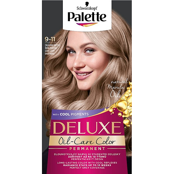 Schwarzkopf Palette Deluxe farba do włosów 9-11 Chłodny jasny szary róż