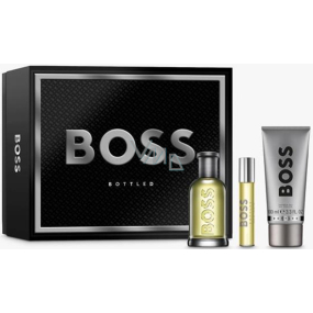 Hugo Boss Boss Bottled woda toaletowa 100 ml + żel pod prysznic 100 ml + woda toaletowa 10 ml, zestaw prezentowy dla mężczyzn