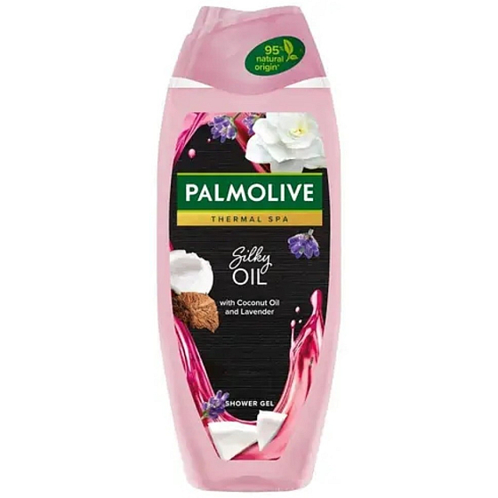 Palmolive Thermal Spa Silky Oil sprchový gel 500 ml – vyživující sprchový gel s oleji pro jemnou a hebkou pokožku