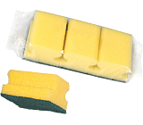 Spokar gąbka do naczyń, profilowana, 78 × 60 × 45 mm, opakowanie 3 szt.