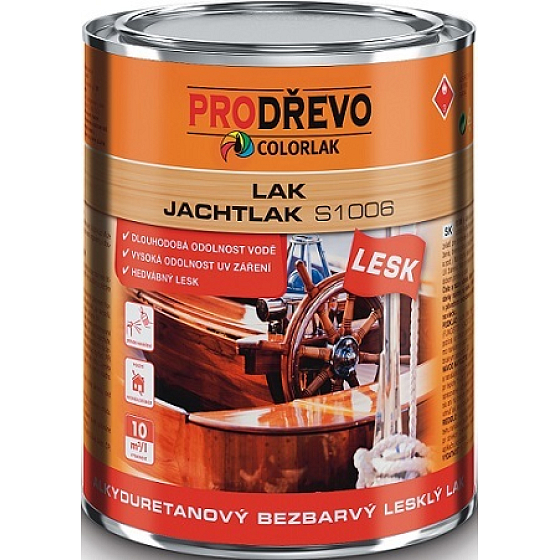 Colorlak Jachtlak Lesk S1006 alkidowo-uretanowy bezbarwny lak błyszczący 0,6 l
