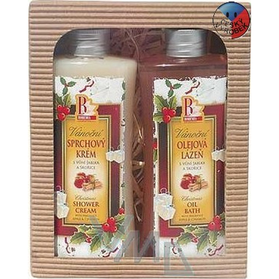 Bohemia Gifts Jablko a Skořice sprchový gel 250 ml + lázeň 250 ml, kosmetická sada